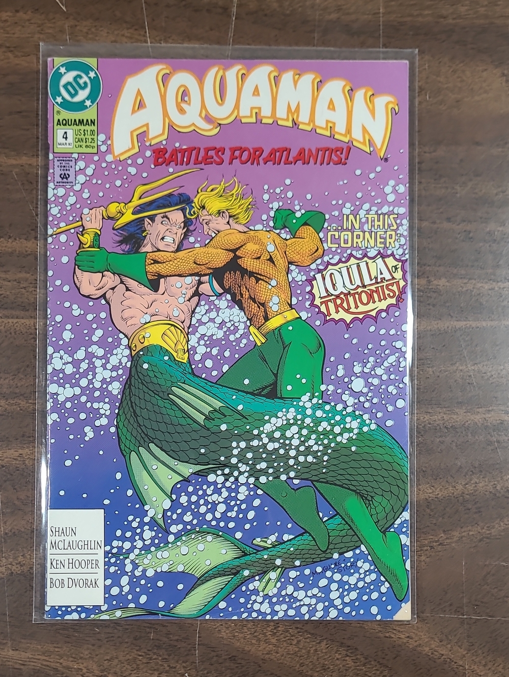 DC Aquaman Comic Book #4 March 1992 Bagged